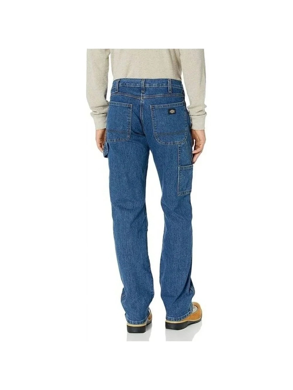 Dickies Men’s Flex Jeans Relaxed Fit Straight Leg Blue Size 42X30
